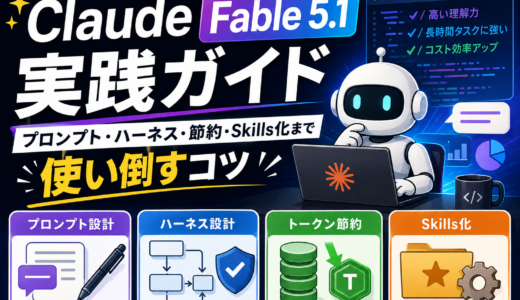 Claude Fable 5.1 実践ガイド ― プロンプト・ハーネス・トークン節約・Skills化まで使い倒すコツ